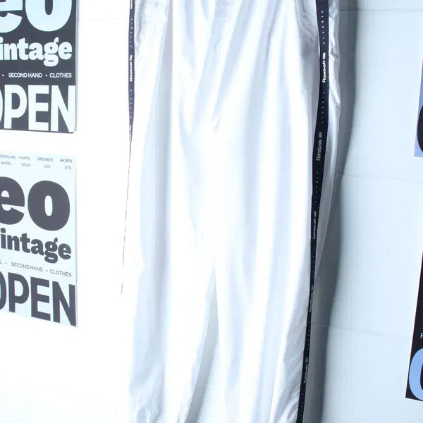 [BUNJANG] Reebok Training Pants Woven Banding Jogger White / (M-L) 리복 트레이닝복 바지 우븐 밴딩 조거 화이트-P10675