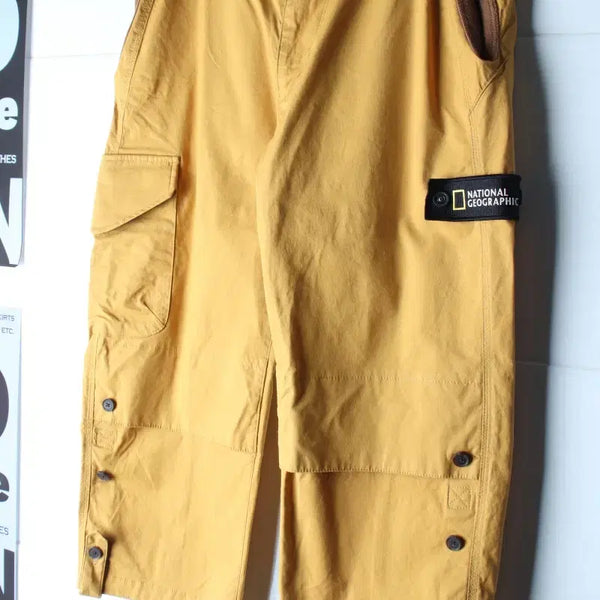 [BUNJANG] National Geographic Cotton Pants 7-Part Outdoor / (L-XL) 내셔널지오그래픽 면바지 팬츠 7부 아웃도어-P10687