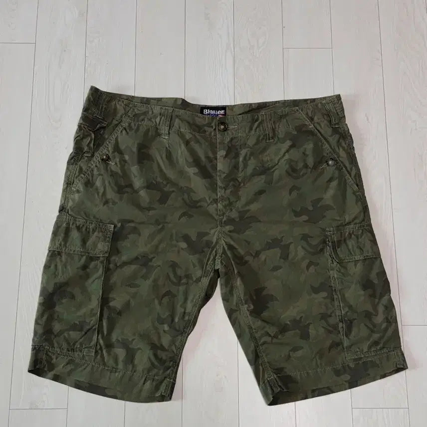 [BUNJANG] Blauer USA Camo Cargo Shorts 34 Inch / 블라우어 USA 카모 카고 반바지 34인치