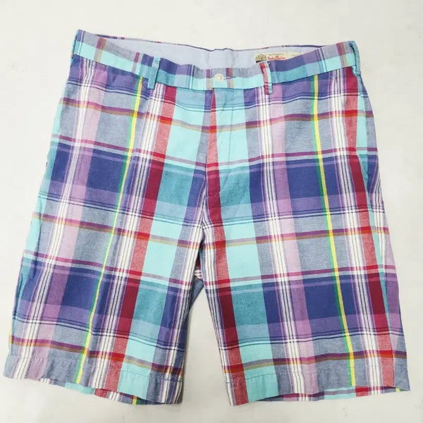 [BUNJANG] Polo Ralph Lauren Men's Madras Plaid Half Pants Size 33 / 폴로랄프로렌 체크 반바지 33 남자 만드라스 하프팬츠 33