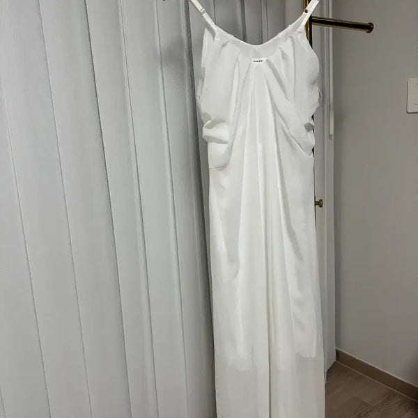 [BUNJANG] White Long Dress - New / 화이트 롱 원피스 새상품