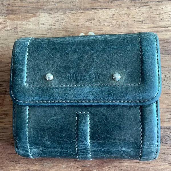 [BUNJANG] Jill Scott Italian Natural Leather Frame Mini Wallet / [무배] JILL SCOTT 이탈리아 천연가죽 프레임 미니지갑