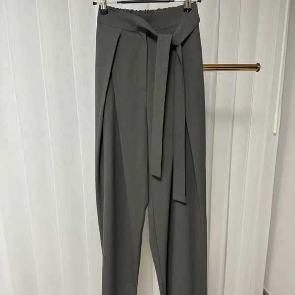 [BUNJANG] Gray Wide Slacks / 그레이 와이드 슬랙스