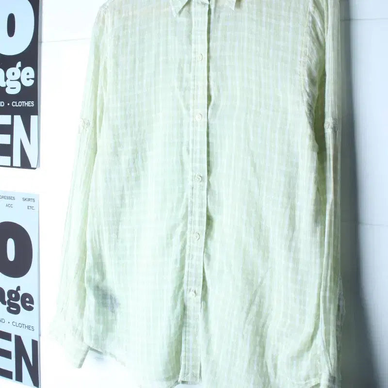 [BUNJANG] Polo Ralph Lauren Plaid Pattern Shirt Light Green / W(M-XL) 폴로 랄프로렌 셔츠 남방 체크패턴 연그린-H36199