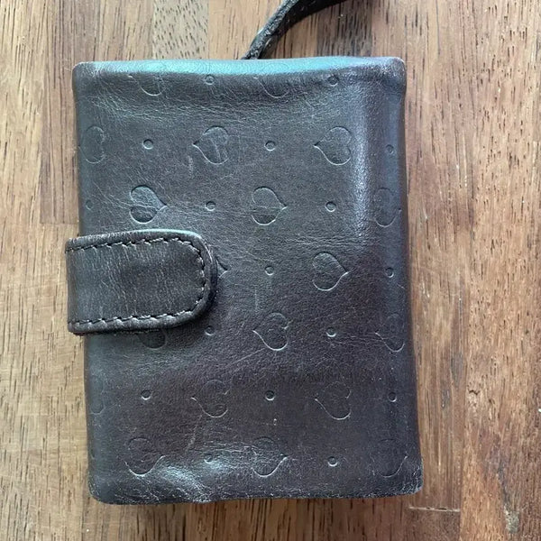 [BUNJANG] FatFace Genuine Leather Heart Emboss Mini Wallet / [무배] 영국 FATFACE 천연가죽 하트 엠보 미니지갑