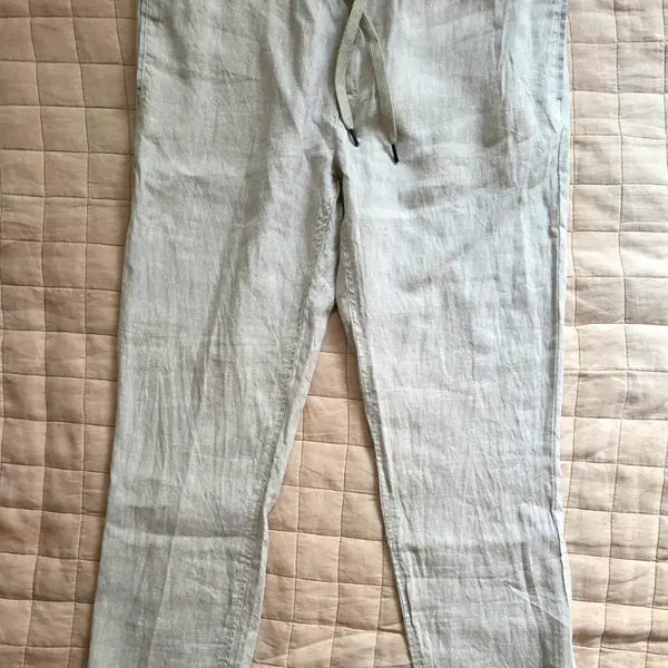 [BUNJANG] Tommy Hilfiger 100% Linen String Pants / 타미힐피거 린넨 100% 스트링 팬츠