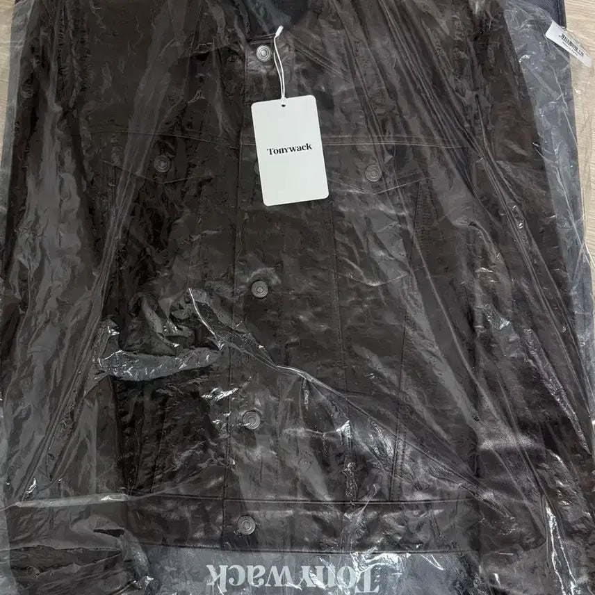 [BUNJANG] Tonywack Aged Lamb Leather Trucker Jacket Brown XL / 토니웩_에이지드 램 레더 트러커 자켓 브라운