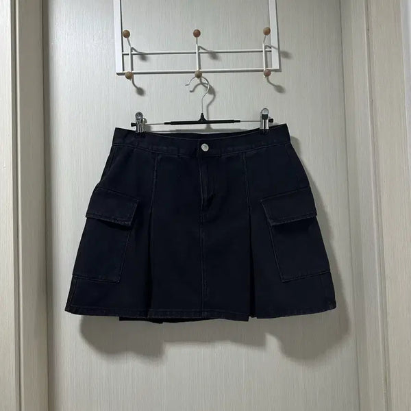 [BUNJANG] Mixxo Black Cargo Skirt / (2번 입음) 미쏘 블랙 카고 스커트