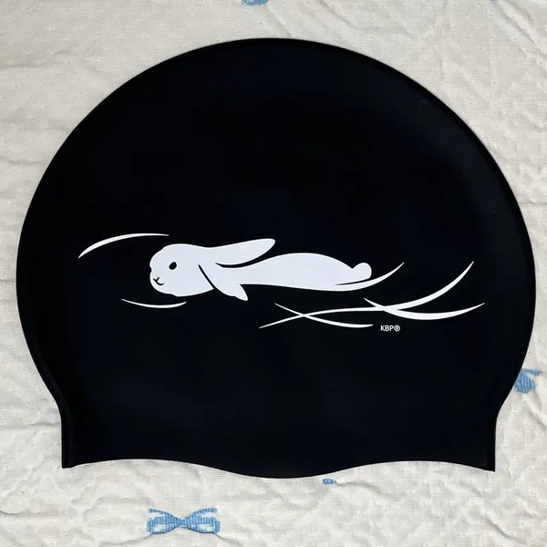 [BUNJANG] Jolyn Shaala Swimsuit (Size 26) & Kitty Bunny Pony Floating Bunny Swim Cap (Black) / 졸린 수영복 샤알라 새상품 26 & 새상품 키티버니포니 수모 플로팅 버니 블랙