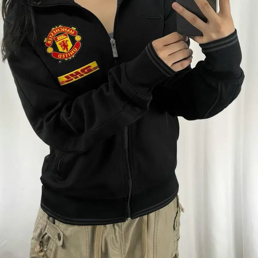 [BUNJANG] Nike Manchester United DHL Track Top Jersey / 나이키 맨체스터 유나이티드 DHL 트랙탑 져지