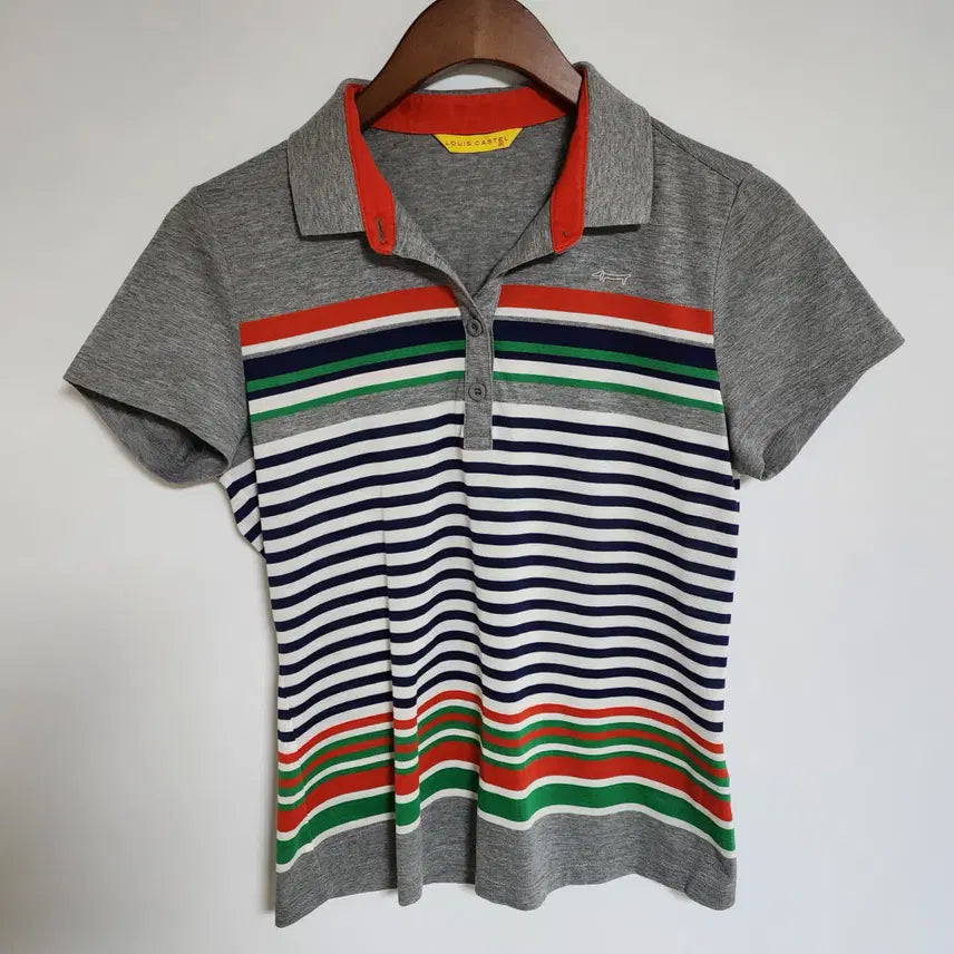 [BUNJANG] Louis Castel Women's Short-Sleeve Polo Logo T-Shirt / 루이까스텔 여성 반팔 카라티 로고 여자 PK 티셔츠 G310
