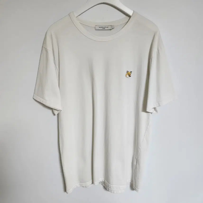 [BUNJANG] Maison Kitsuné Men's Fox Logo Short Sleeve T-Shirt / 메종키츠네 남성 반팔티 폭스 로고 남자 반팔 티셔츠 G311