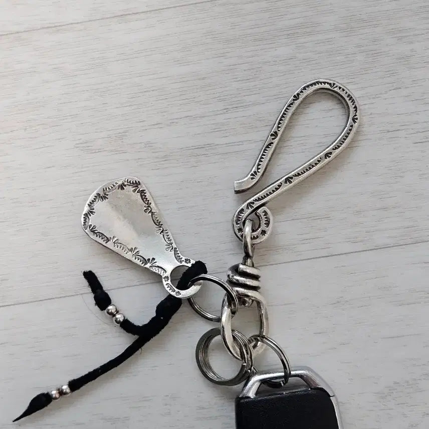 [BUNJANG] 353 Special Crafting Silver Keyring Set / 삼오세공 실버 키링세트