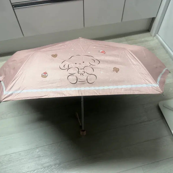 [BUNJANG] Baby Pink Bear Umbrella / 베이비핑크 베어 우산