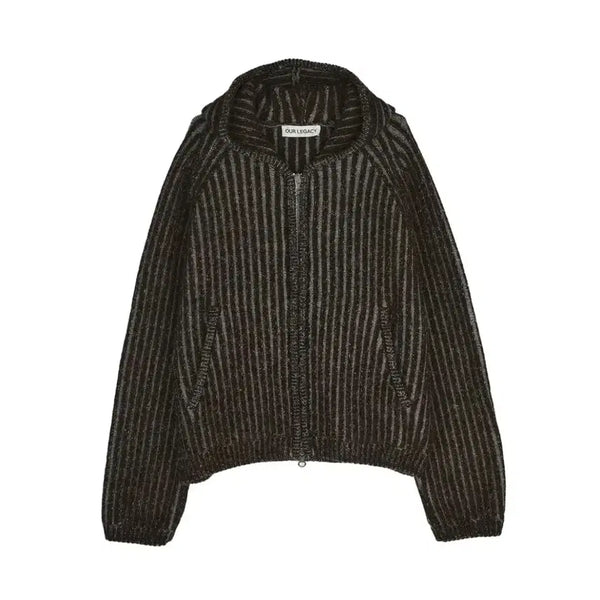 [BUNJANG] Our Legacy Level Hood Bunny J Brown Stripe Isles Wool / (48) 아워레가시 레벨 후드 바니제 브라운 스트라이프 아일즈 울