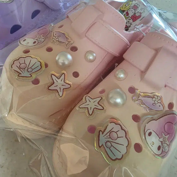 [BUNJANG] Sanrio Platform Crocs - Hello Kitty, Cinnamoroll, My Melody, Kuromi / [이사정리 창고 대방출할인] 산리오 통굽 크록스 키티 시나모롤