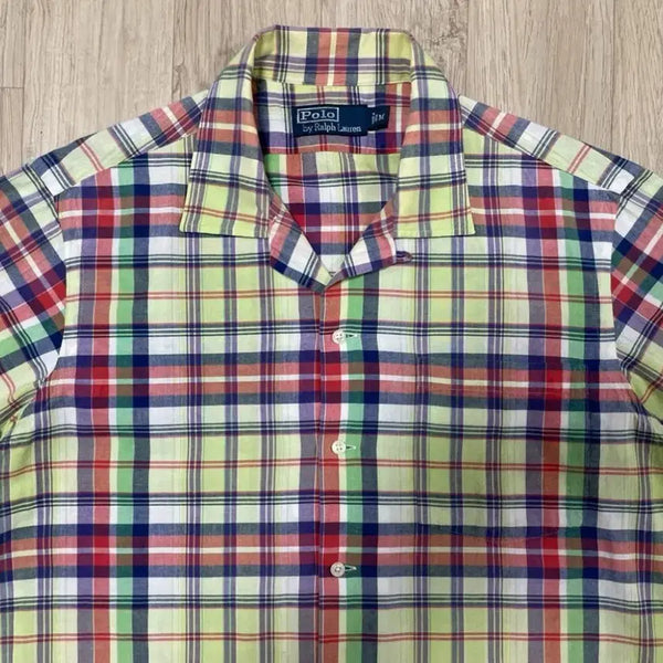 [BUNJANG] Polo Ralph Lauren Open Collar Camp Shirt M / 폴로 오픈카라 캠프 셔츠 M