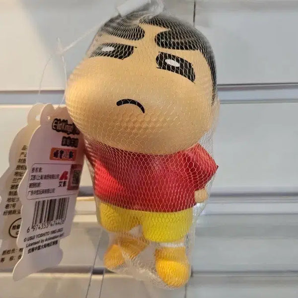 [BUNJANG] Crayon Shin-chan Squeeze Toy Figure (Red Outfit, Yellow Pants) / 짱구는못말려 피규어 붉은옷 노란바지 스퀴즈 말랑이