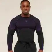 [BUNJANG] Gymshark Onyx V5 Long Sleeve Purple M Size / 짐샤크 오닉스 V5 롱슬리브 퍼플 m사이즈
