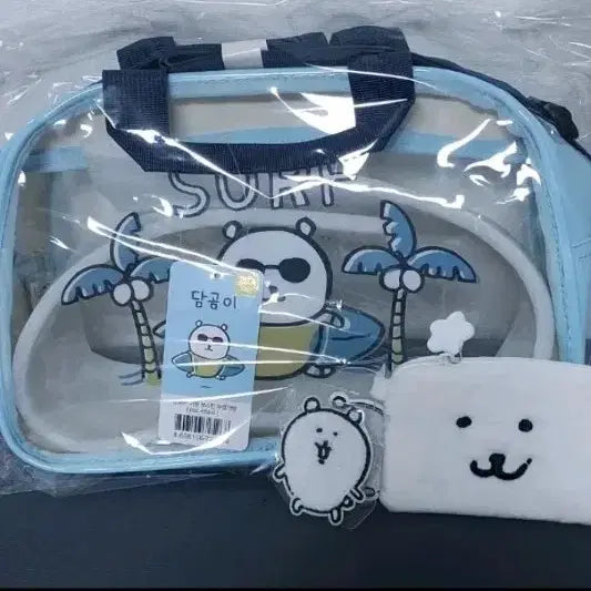 [BUNJANG] Damgom Transparent Bag + Card Holder + Grip Tok Set / 담곰이가방 + 카드지갑 + 그립톡