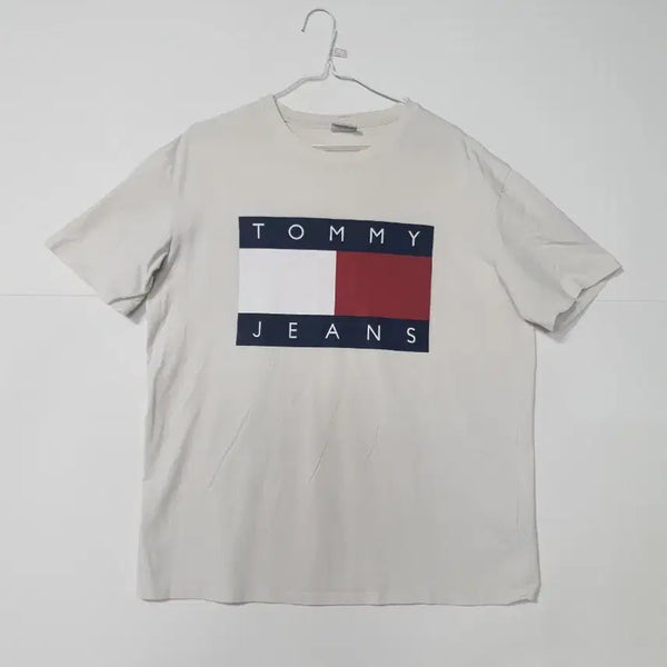 [BUNJANG] Tommy Jeans T-Shirt Beige / 타미진스 반팔티 베이지 0216
