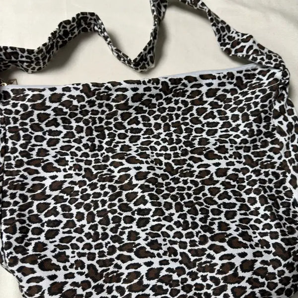 [BUNJANG] Leopard Print Crossbody Shoulder Bag / 호피무늬 크로스백 숄더백