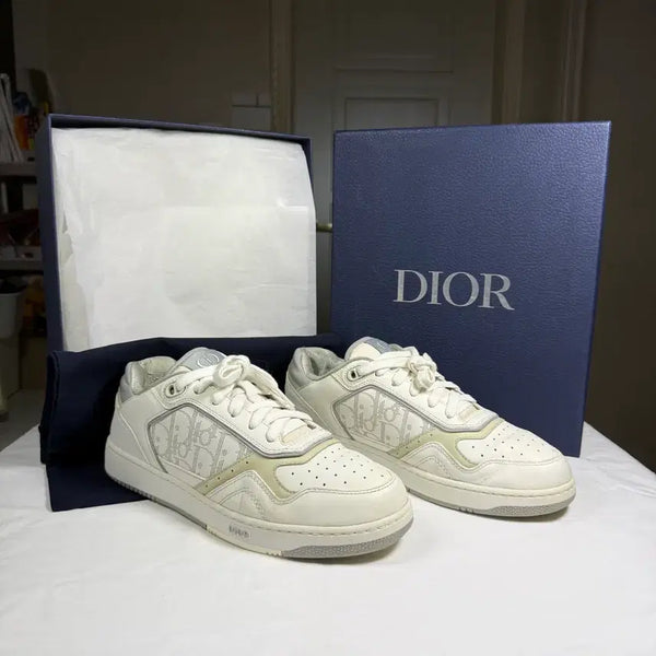 [BUNJANG] Dior B27 Galaxy Low-Top Sneakers White & Gray / { 41 / 풀구성 / 21SS } 디올 오블리크 B27 갤럭시 로우탑 스니커즈