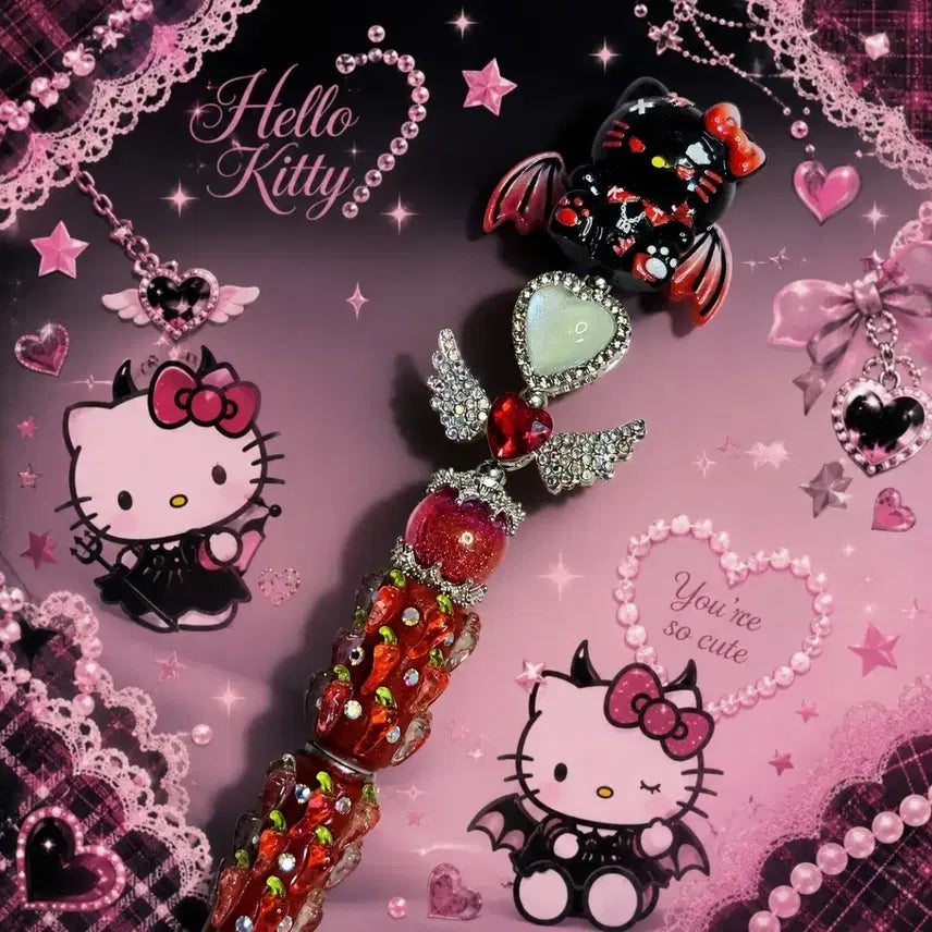 [BUNJANG] Hello Kitty Charm Ballpoint Pen / 키티피규어 볼꾸 볼펜