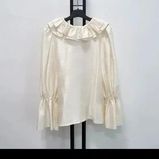 [BUNJANG] Tory Burch Ivory Ruffle Blouse / 정품 토리버치 블라우스