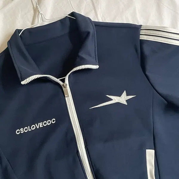 [BUNJANG] Nuov Track Top Navy / 누아브 트랙탑 네이비