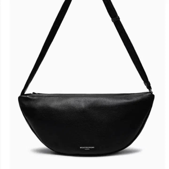 [BUNJANG] Wooyoungmi Black Leather Moon Bag / 우영미 25ss 블랙 레더 문 백