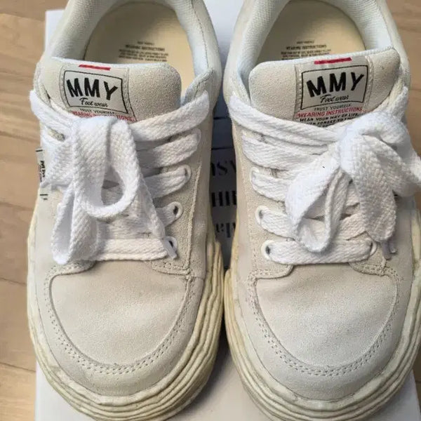 [BUNJANG] Mihara Yasuhiro Oliver Suede Sneakers White Size 41 / 미하라야스히로 올리버 스웨이드 화이트 41사이즈