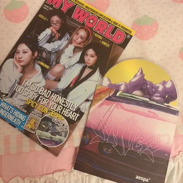[BUNJANG] aespa MY WORLD Spicy Album / 에스파 myworld 스파이시 앨범 포토북 미니3집