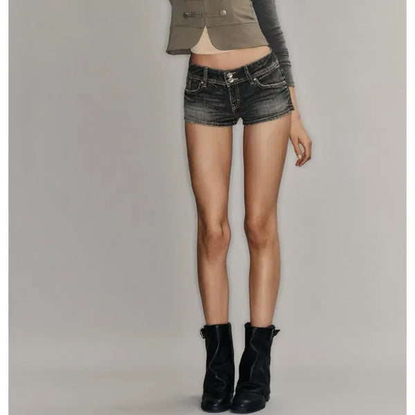 [BUNJANG] ZARA TRF Low Rise Denim Mini Shorts / TRF 로우라이즈 데님 미니 쇼츠 사이즈 교환
