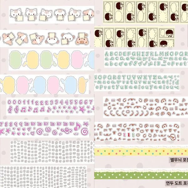 [BUNJANG] Bebe Kiss-Cut Stickers & Washi Tape Collection / 베베 서일페 신상 키스컷 띵