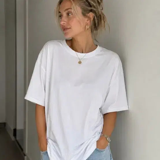 [BUNJANG] COS Cotton Short Sleeve T-Shirt L / 코스 무지 반팔티L