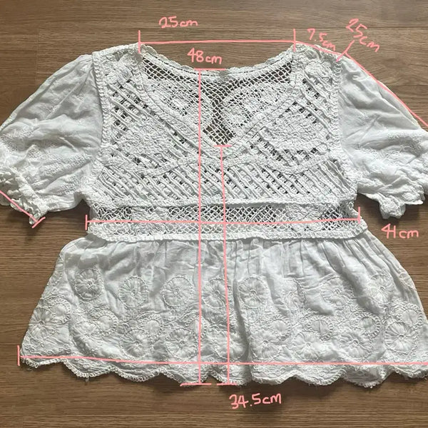 [BUNJANG] Crochet Blouse / 크로셰 블라우스