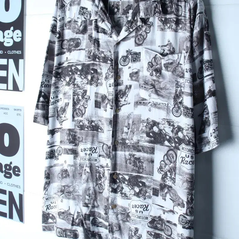 [BUNJANG] Furitain Short Sleeve Collar T-Shirt USA Shirt / (2XL-4XL) 퓨리탄 반팔 카라 티셔츠 USA 셔츠-H36249