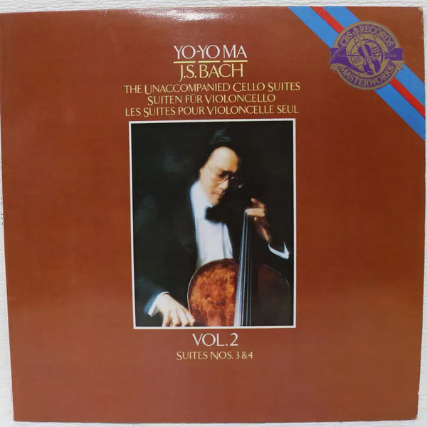 [BUNJANG] Yo-Yo Ma Vol. 2: Bach Suites Nos. 3 & 4 LP / [NO.6250] YO-YO MA VOL.2 (BACH;SUITES NOS.3 & 4) LP음반