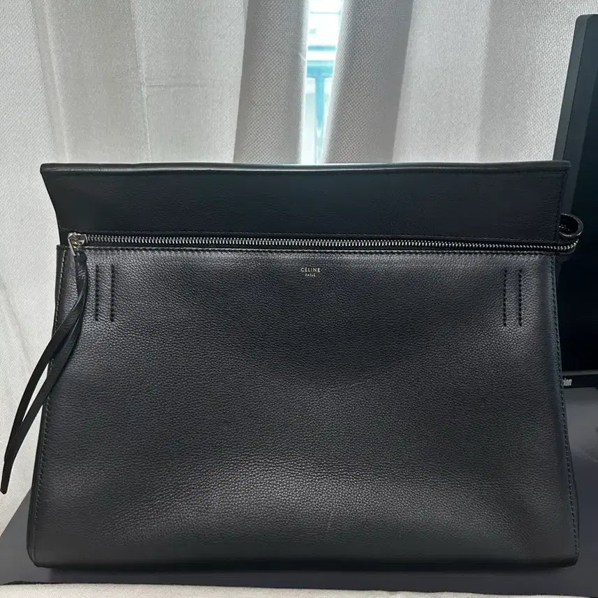 [BUNJANG] Celine Leather Edge Bag Black / 셀린느 레더 엣지백 블랙 /피비파일로 올드셀린느 로에베 퍼즐백 보태가베네타 토템 더로우 올드머니