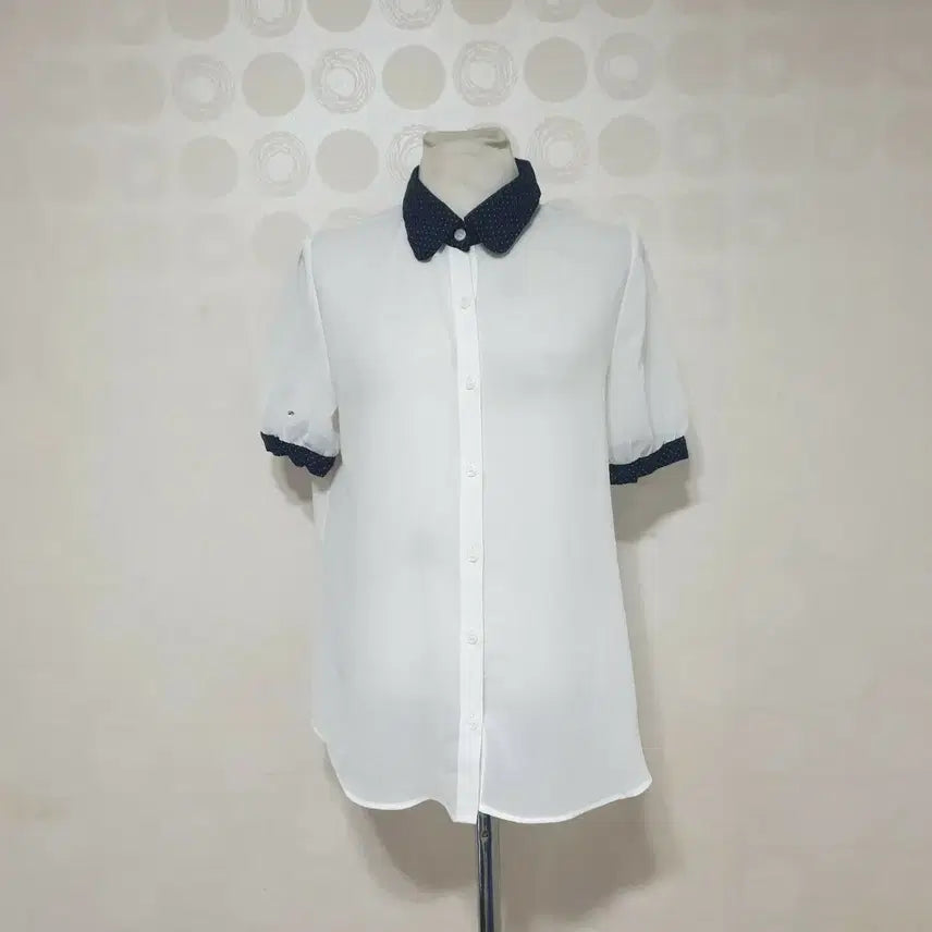 [BUNJANG] Sislu Chiffon Blouse - White (55) / 시슬루 흰블라우스55 쉬폰블라우스55 흰남방55