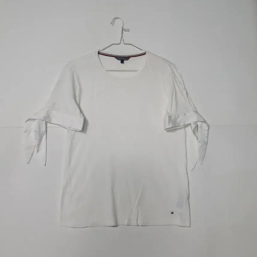 [BUNJANG] Tommy Hilfiger White Short Sleeve T-Shirt / 타미힐피거 화이트 반팔 티셔츠 0201