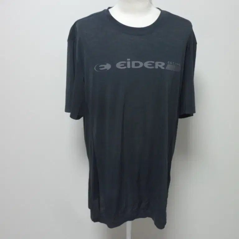 [BUNJANG] Eider/Nepa Men's Round Neck Short Sleeve T-Shirt Set (2-Piece) Size 110 (XXL) - Black/Dark Grey / 아이더/네파(2벌세트)남성/반팔/라운드 티셔츠/110빅사이즈/상태최상