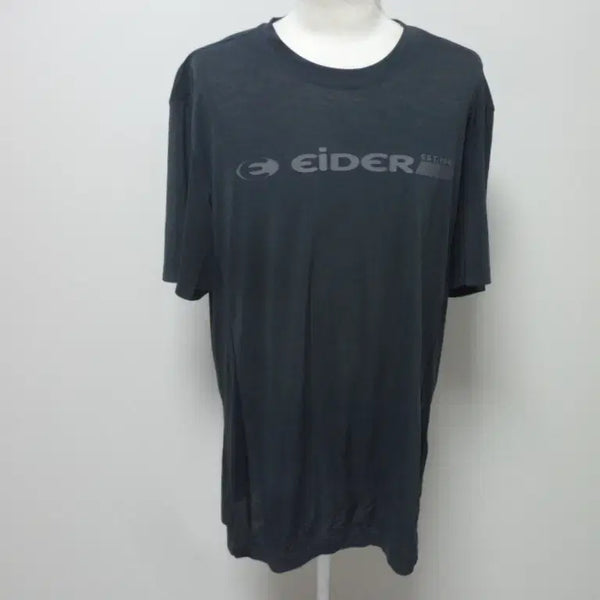 [BUNJANG] Eider/Nepa Men's Round Neck Short Sleeve T-Shirt Set (2-Piece) Size 110 (XXL) - Black/Dark Grey / 아이더/네파(2벌세트)남성/반팔/라운드 티셔츠/110빅사이즈/상태최상