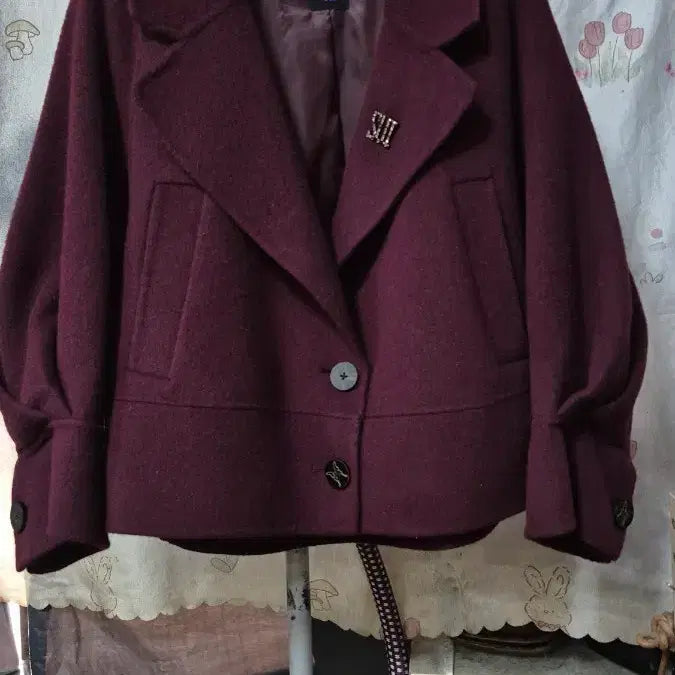 [BUNJANG] Ann Suey 2021 Natural Wool Blend Short Coat / 안나수이 2021년     천연양모 ( 밍크, 앙고라,,)  오버핏  숏  코트