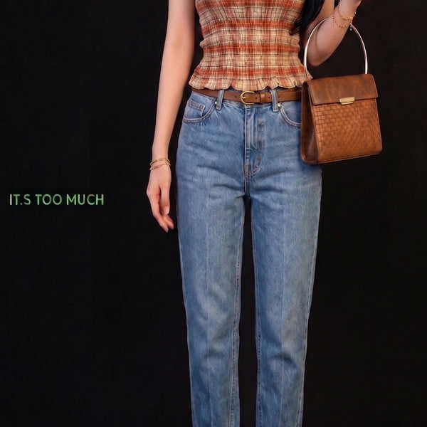 [BUNJANG] Levi's Women's Vintage Washed Straight Leg Jeans - Waist 26 / Q270 리바이스여성구제청바지샵 워싱일자 허리26 여자연청 중청 진청 찟청 빈티지데님