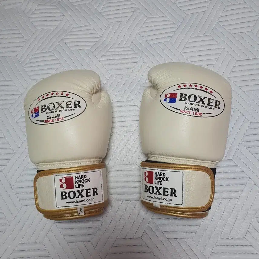 [BUNJANG] Asami Boxing Gloves 8oz Ivory / 아사미 복싱 글러브 8oz 아이보리