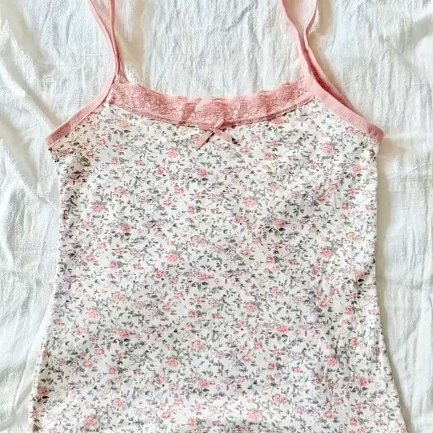 [BUNJANG] Women's Camisole Tank Top 2-Piece Set (Purple/Pink) / (새상품) 여성 캐비솔 나시 보라/핑크 2장 세트