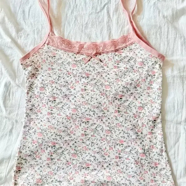 [BUNJANG] Women's Camisole Tank Top 2-Piece Set (Purple/Pink) / (새상품) 여성 캐비솔 나시 보라/핑크 2장 세트