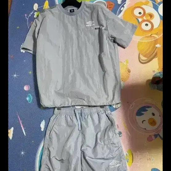 [BUNJANG] Umbro Nylon Ripstop Short Sleeve Set / 엄브로 나일론 바스락 반팔 반바지 셋업 세트